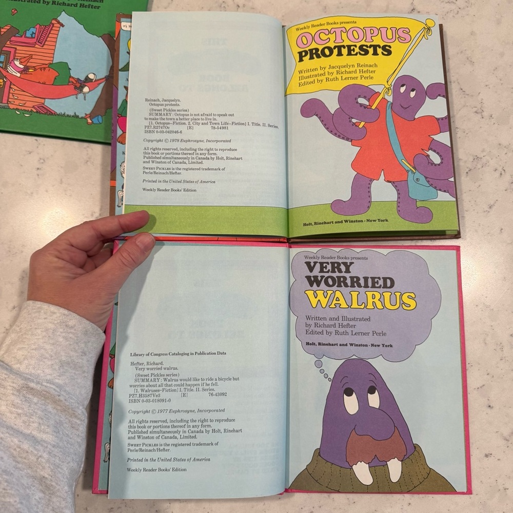 Lot of 5 Sweet Pickles Books Fixed by Camel Me Too Iguana Goose Walrus Octopus - Picture 6 of 8